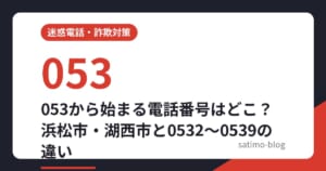053から始まる電話番号の地域